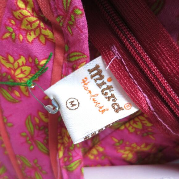 Mitra Pink Lotus Cheongsam Mini Dress M‎ NWT | Asian Inspired Boho Chic - Picture 9 of 10